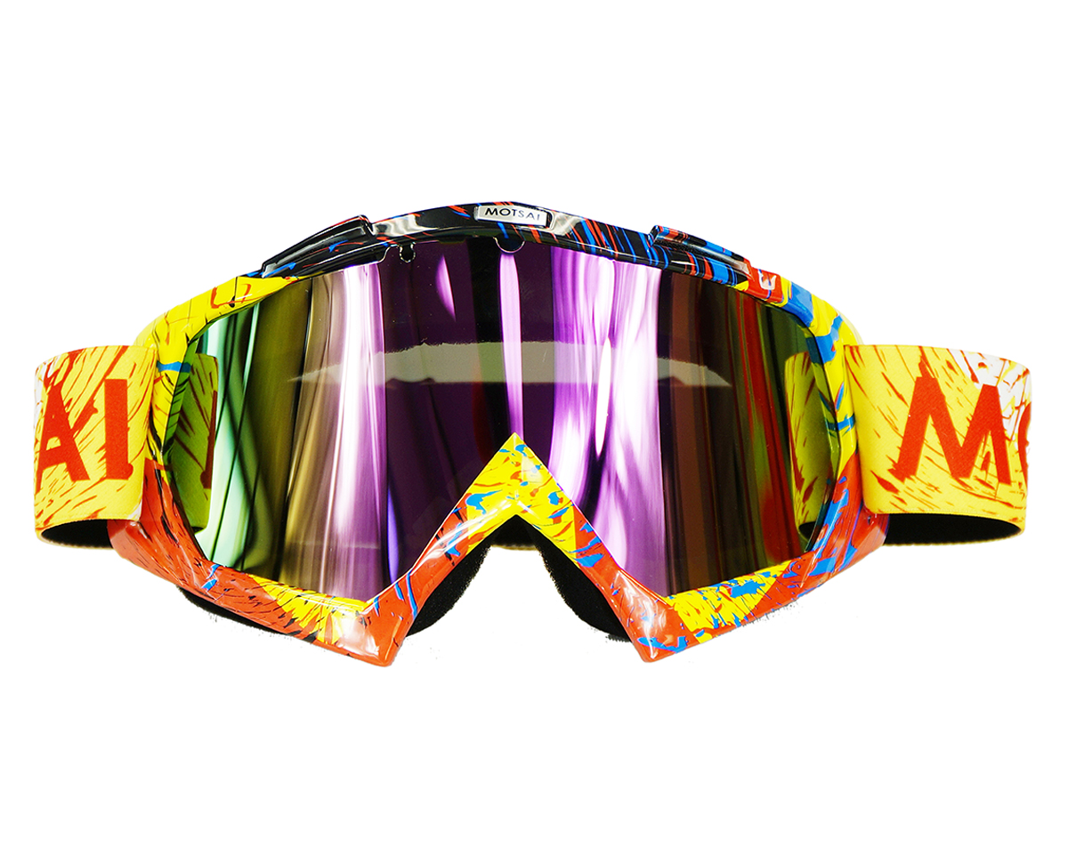 SmallSpark Motorcycle Motocross Goggles UV Protection Adjustable Outdoor Windproof Dustproof for Bicycle ATV Ski Snowborading 